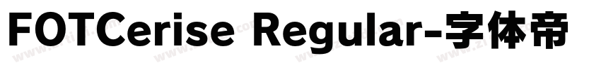 FOTCerise Regular字体转换